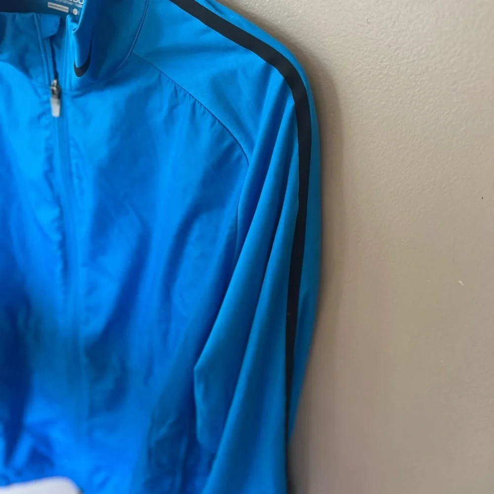 Nike Golf Blue Black Zip Up Windbreaker Jacket Men's Size Large